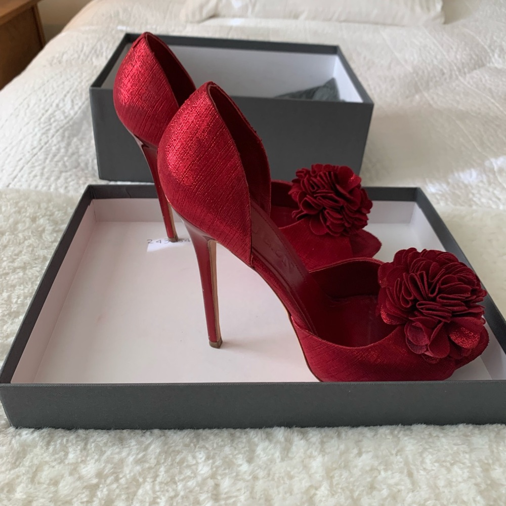 Red hot Alexander McQueen heels